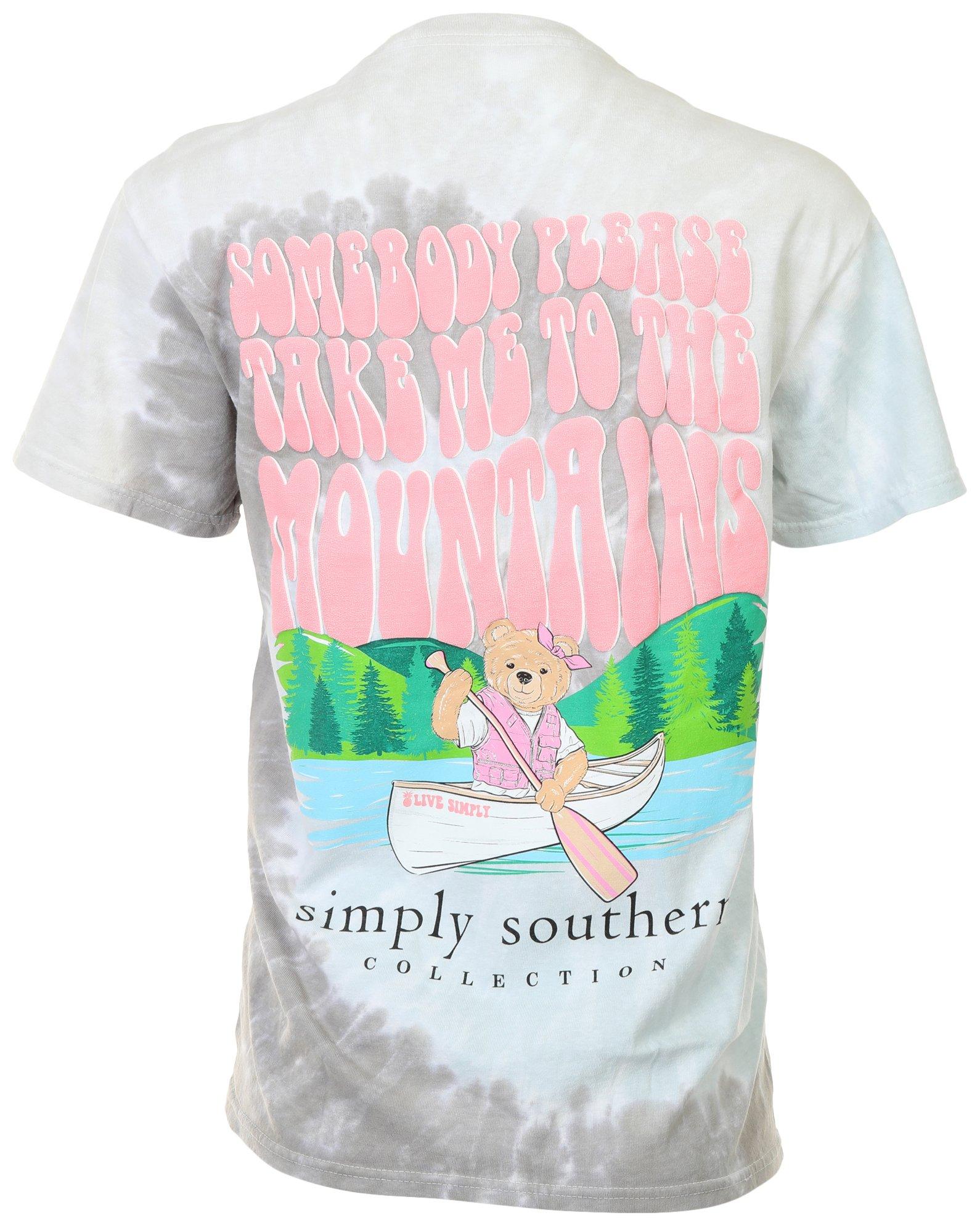 Simply Southern Juniors Mountain Bear Short Sleeve Top