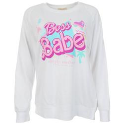 Juniors Boss Babe Lightweight Sweatshirt