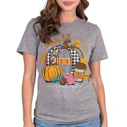 Simply Southern Juniors Happy Fall Pumpkin T-Shirt