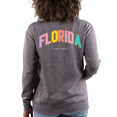 Juniors Florida Quarter Zip Sweater