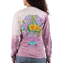 Juniors God All Things Are Possible Tie Dye Long Sleeve Tee