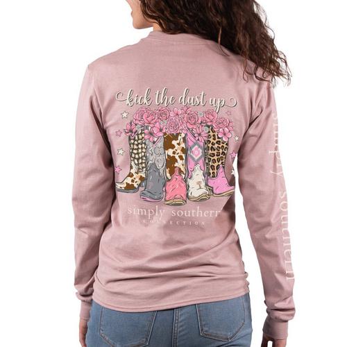 Juniors Kick The Dust Up Cowgirl Long Sleeve