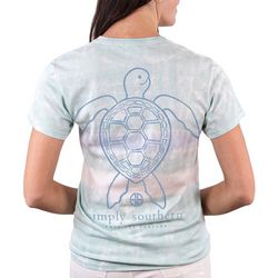 Simply Southern Juniors Save The Turtles Tie Dye T-Shirt