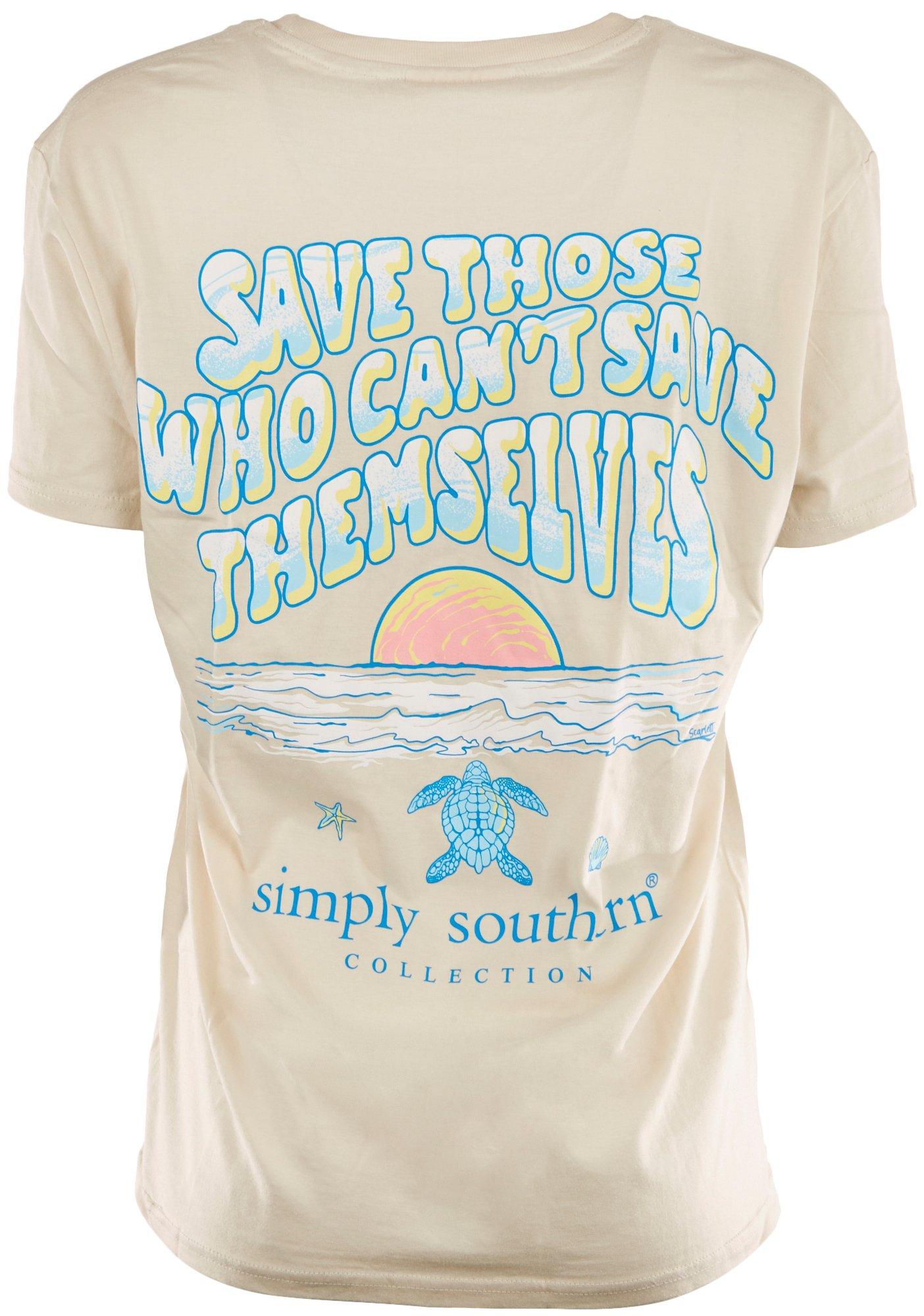 Simply Southern Juniors Sunset Scene Short Sleeve Top