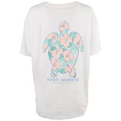 Simply Southern Juniors Tropical Trutle Short Sleeve Top