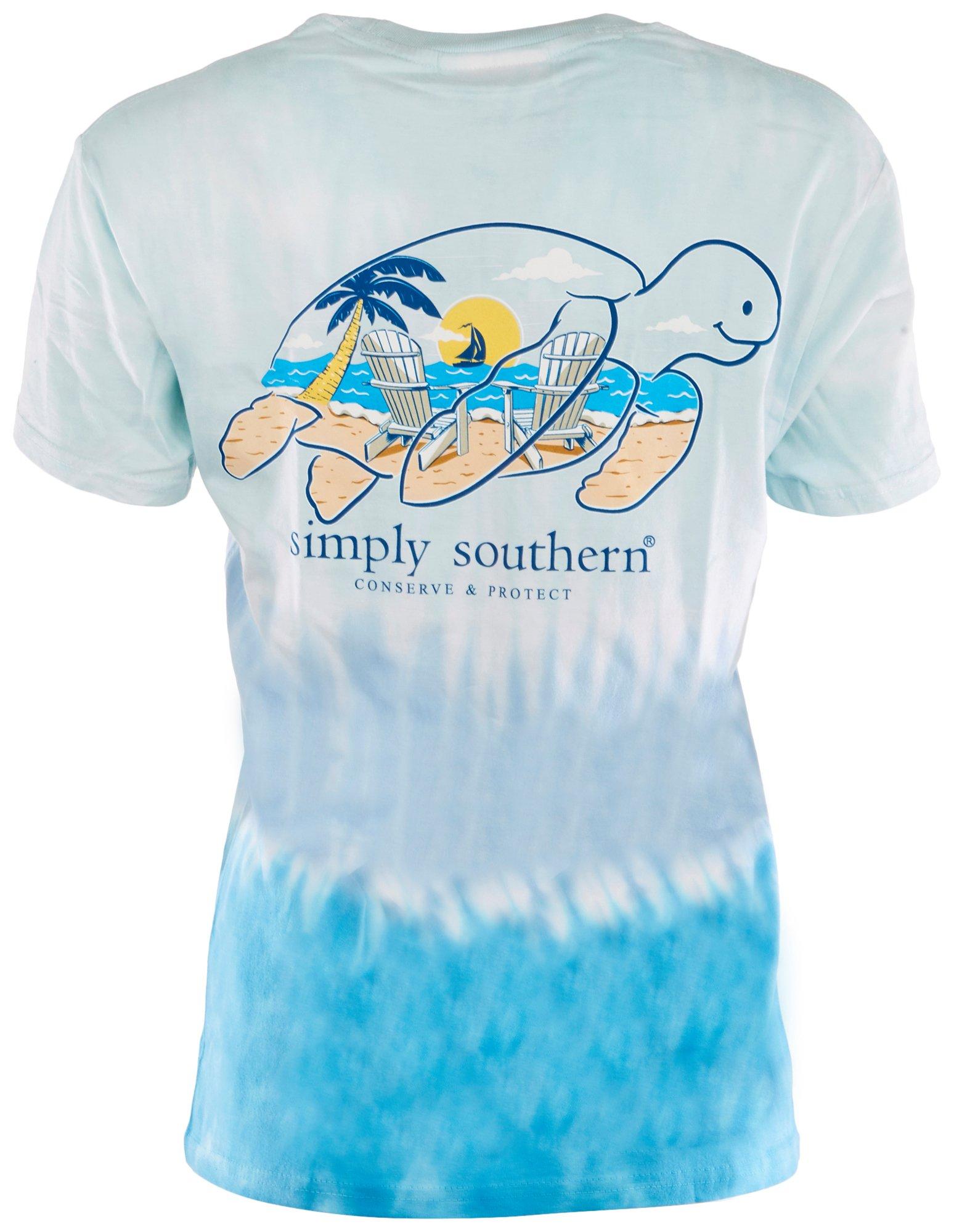 Simply Southern Juniors Sea Turtle Short Sleeve Top