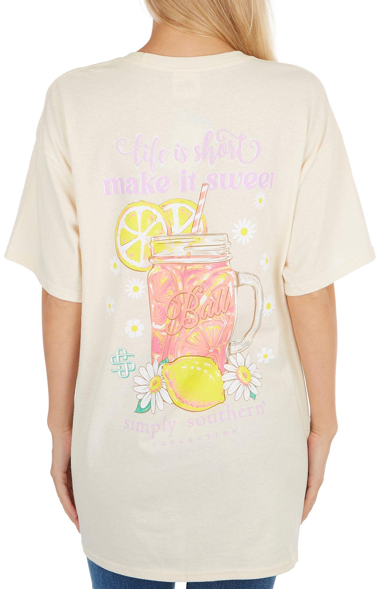 Simply Southern Juniors Life Is Short Short Sleeve Top