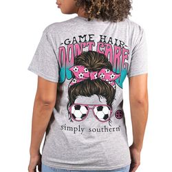 Simply Southern Juniors Game Hair Short Sleeve Top