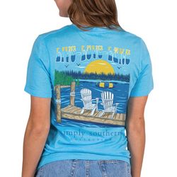 Simply Southern Juniors Live Love Lake Short Sleeve Top