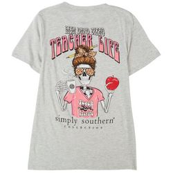 Simply Southern Juniors Skeleton Teacher Life T-Shirt