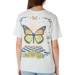 Messy Buns, Lazy Days Juniors Ying Yang Butterfly Tee
