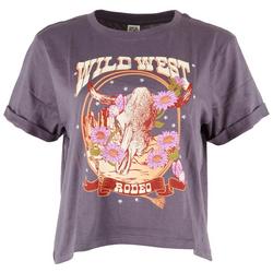 Juniors Wild West Embroidered T-shirt