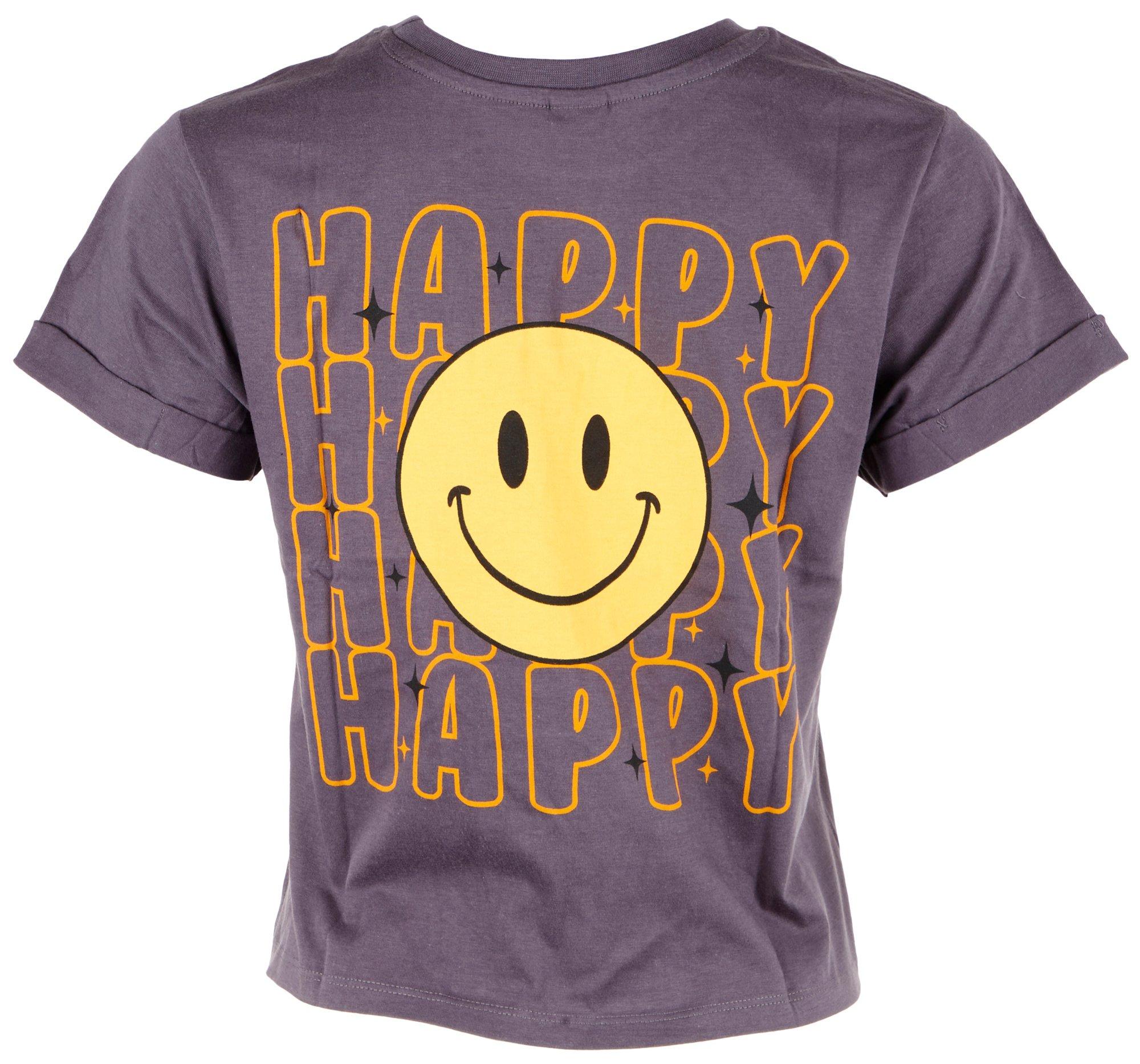 Juniors Happy Happy Happy T-shirt