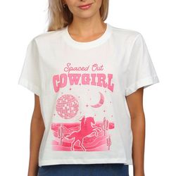 Messy Buns, Lazy Days Juniors Spaced Out Cowgirl T-shirt