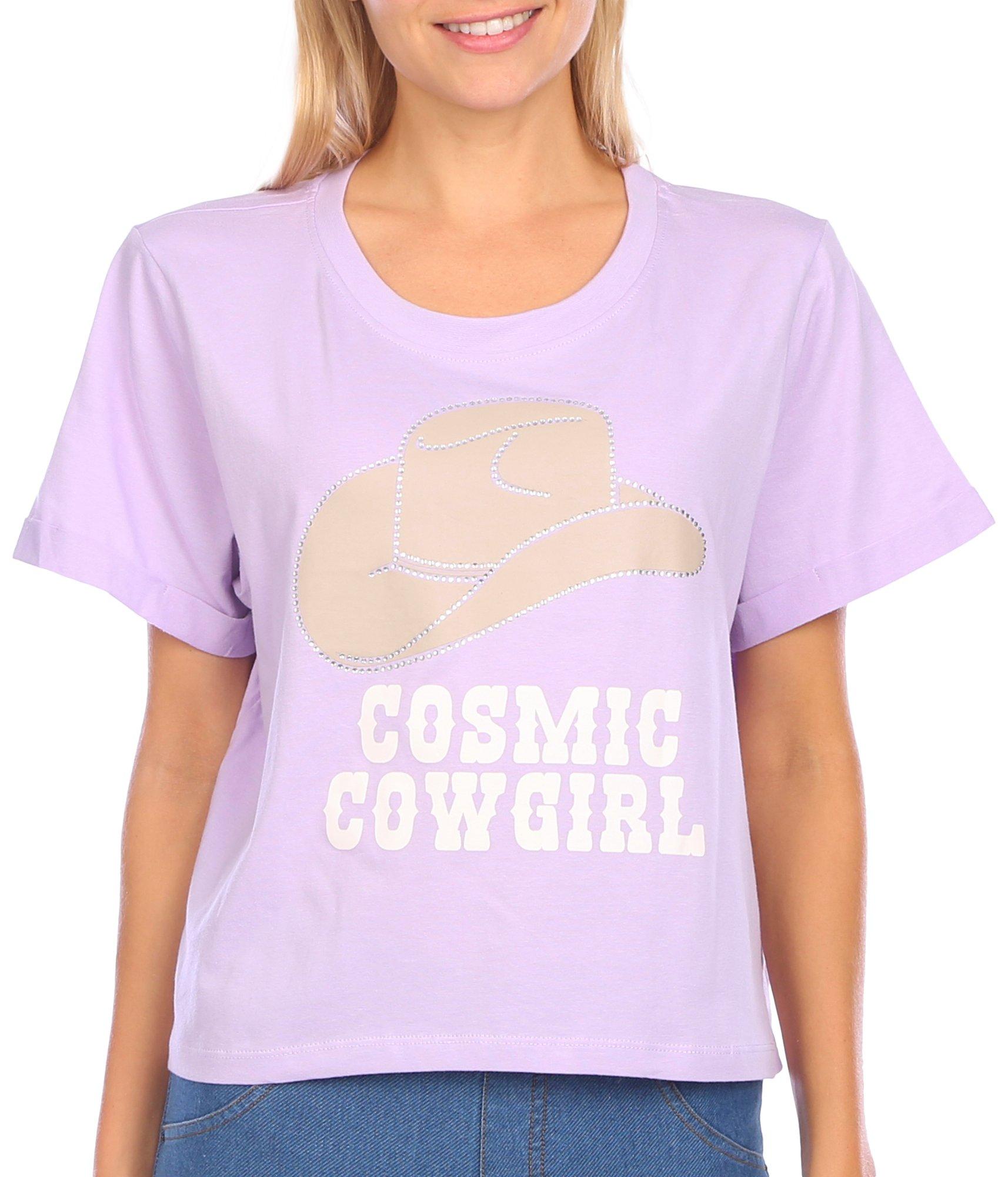 Messy Buns Lazy Days Juniors Cosmic Cowgirl Crop