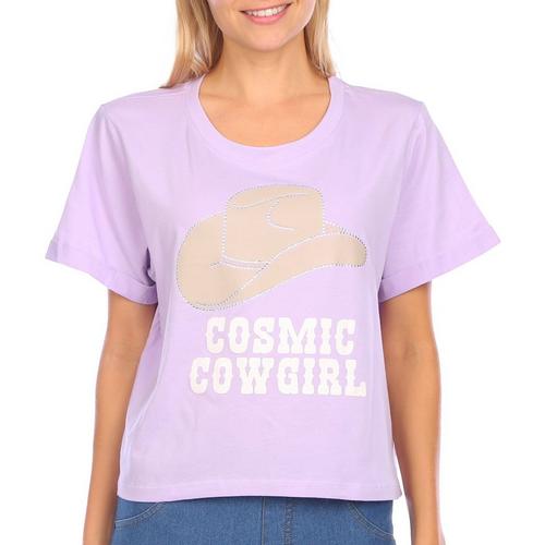 Messy Buns Lazy Days Juniors Cosmic Cowgirl Crop