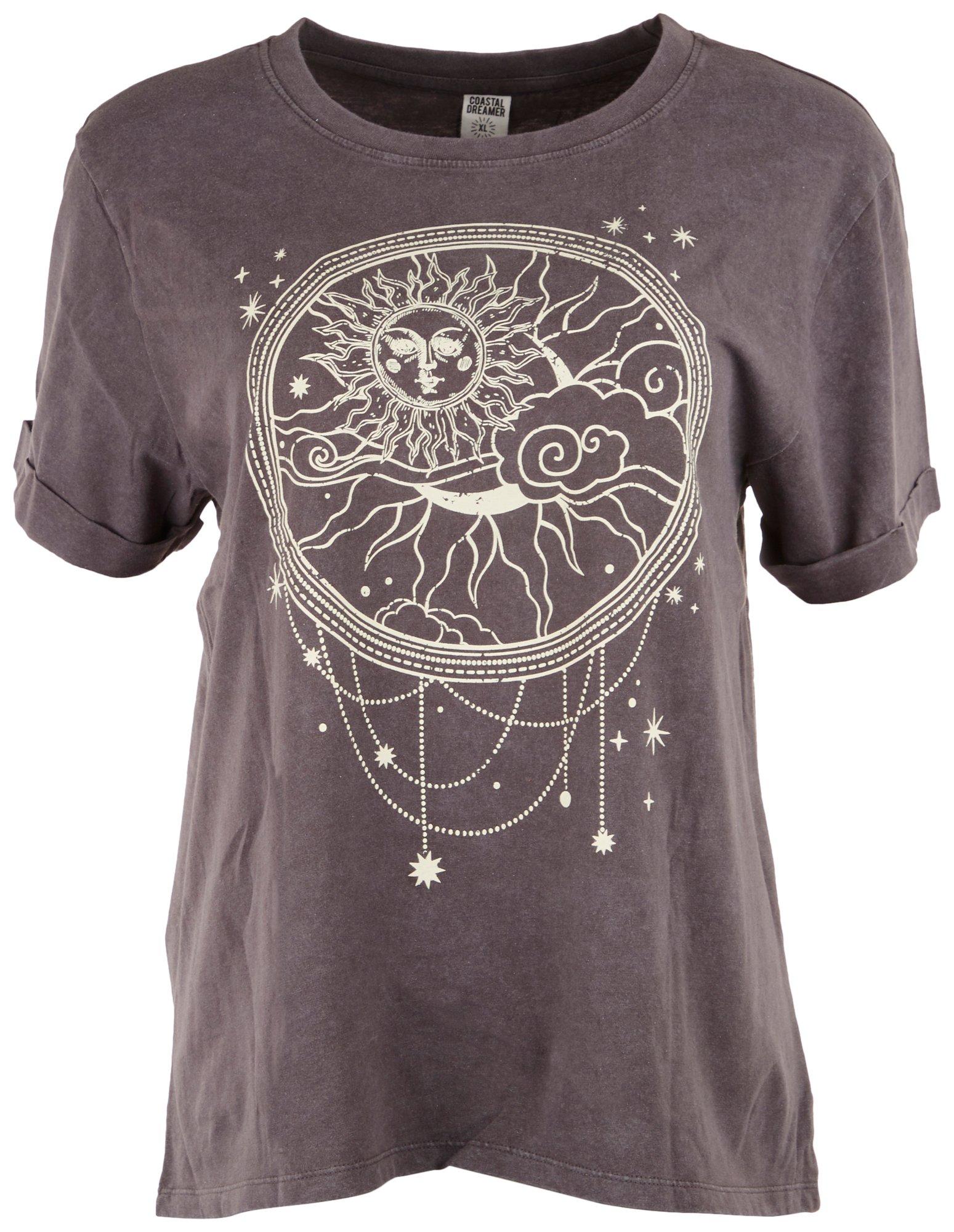 Juniors Celestial Sun T-shirt