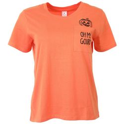 Messy Buns, Lazy Days Juniors Oh My Gourd T-Shirt