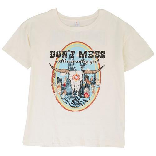 Messy Buns, Lazy Days Juniors Don't Mess T-shirt