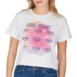 Messy Buns, Lazy Days Juniors Angel Number Energy T-shirt