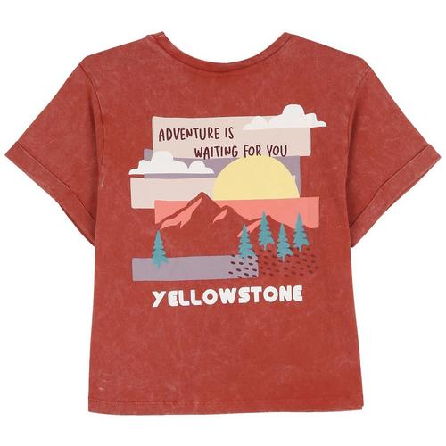 Messy Buns, Lazy Days Juniors Yellowstone Adventures T-shirt