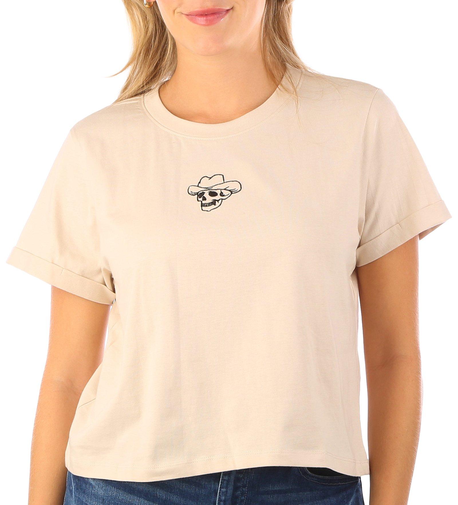 Juniors Cowboy Skull T-shirt