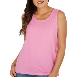 Coral Bay Petite Solid Everyday Sleeveless  Top