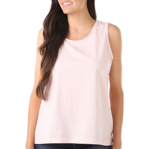 Coral Bay Petite Solid Everyday Sleeveless Top
