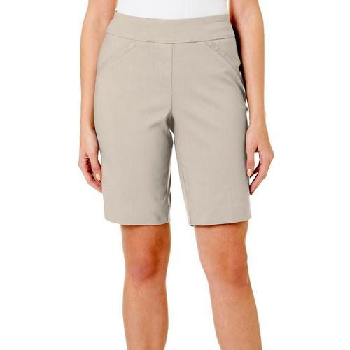 Coral Bay Petite 18 in. Millennium Solid Shorts