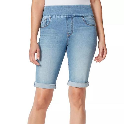 Gloria Vanderbilt Petite Amanda Pull-On Cuff Bermuda Shorts