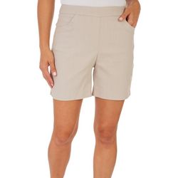 Juniper + Lime Petite 6in Solid Textured Shorts