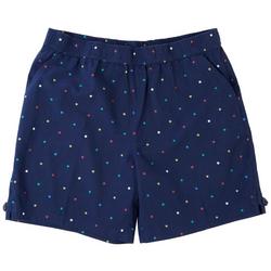 Womens Sheeting Dotted Pull-On Shorts