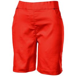 Coral Bay Petite Classic Mid Rise Pull On Shorts