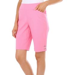 Coral Bay Petite 10.5 in. Grommet Favorite Fit Shorts