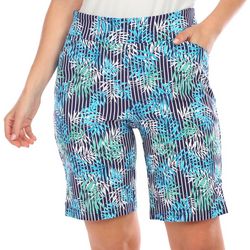 Coral Bay Petite Print 10 in. Bermuda Shorts