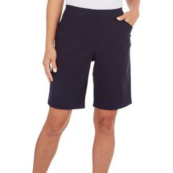 Coral Bay Petite 10in. Solid Pull On Shorts