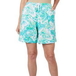 Coral Bay Petite 7 in. Tropical D-String Twill Shorts