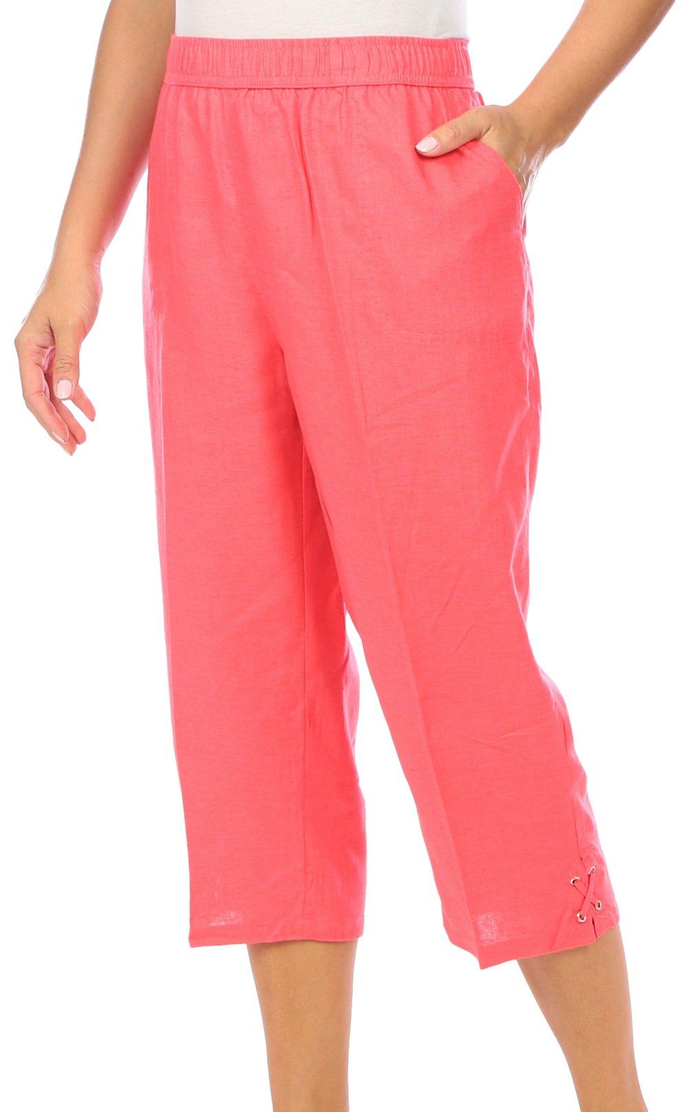 RECREATION Womens Coral CAPRIS Size 14 NWT