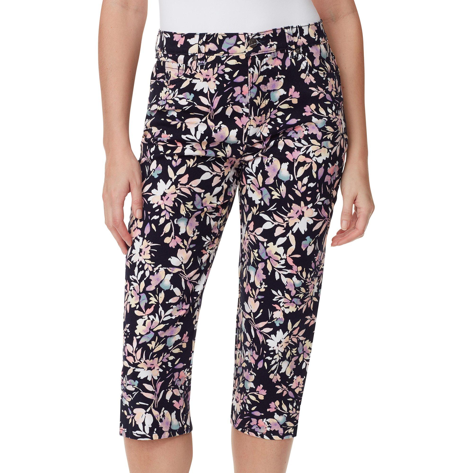 Gloria Vanderbilt Petite Amanda Bahia Floral Capris