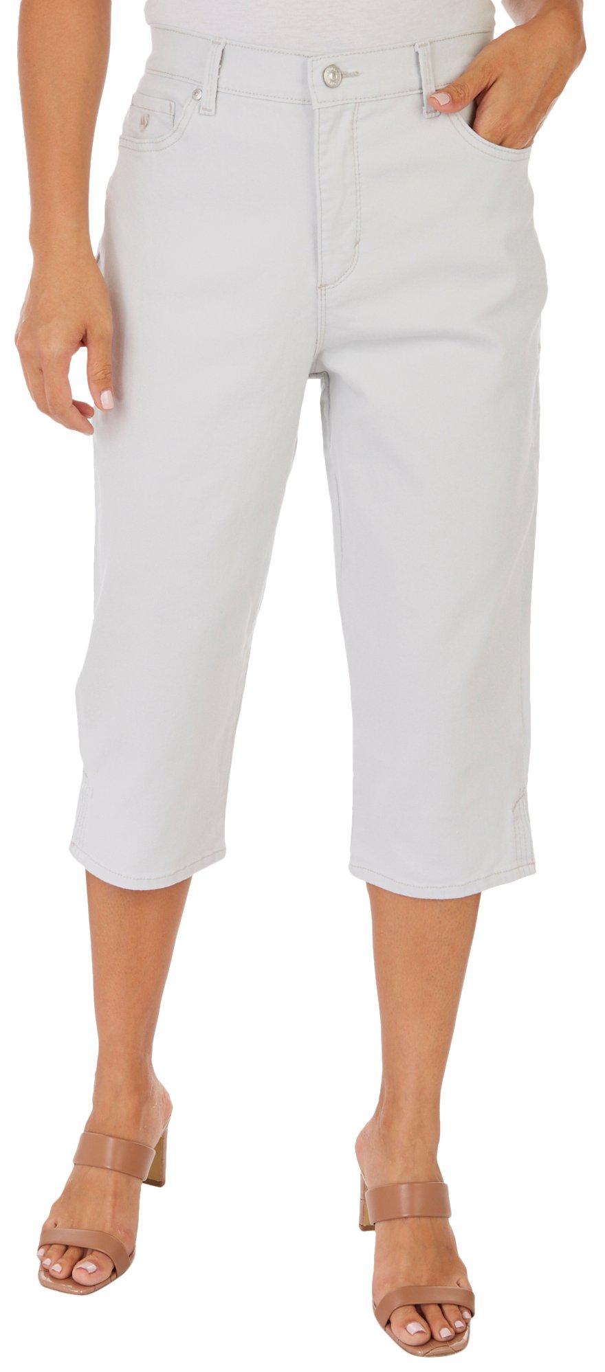 Petite Double Layer Jersey Capri Pant