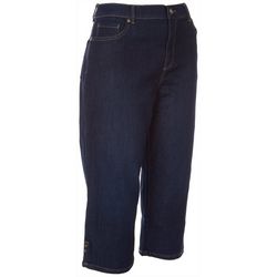 Gloria Vanderbilt Petite Capri Jeans With Button Detail