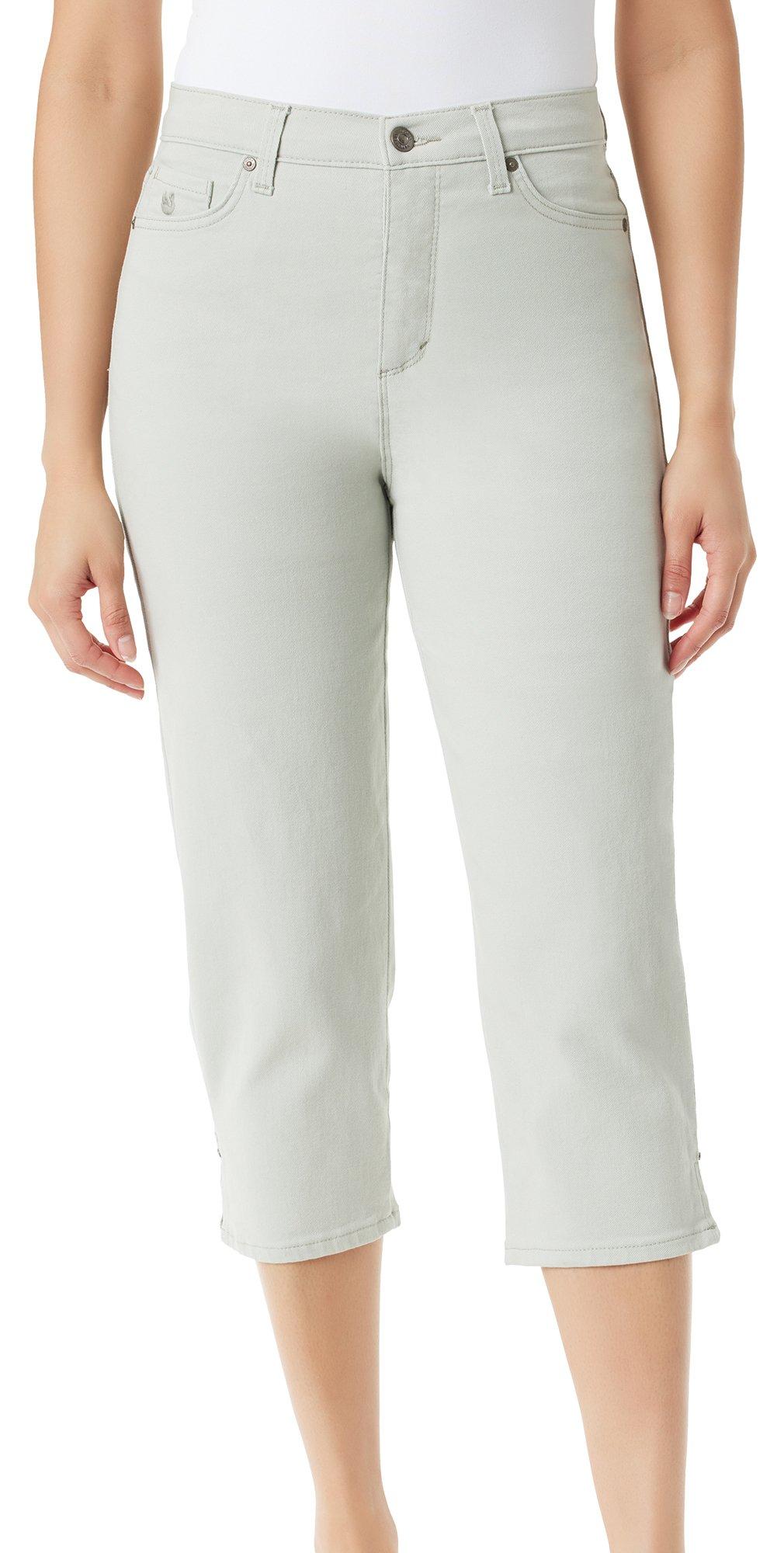 Petite Pull-On Zip Side Stretch Capri