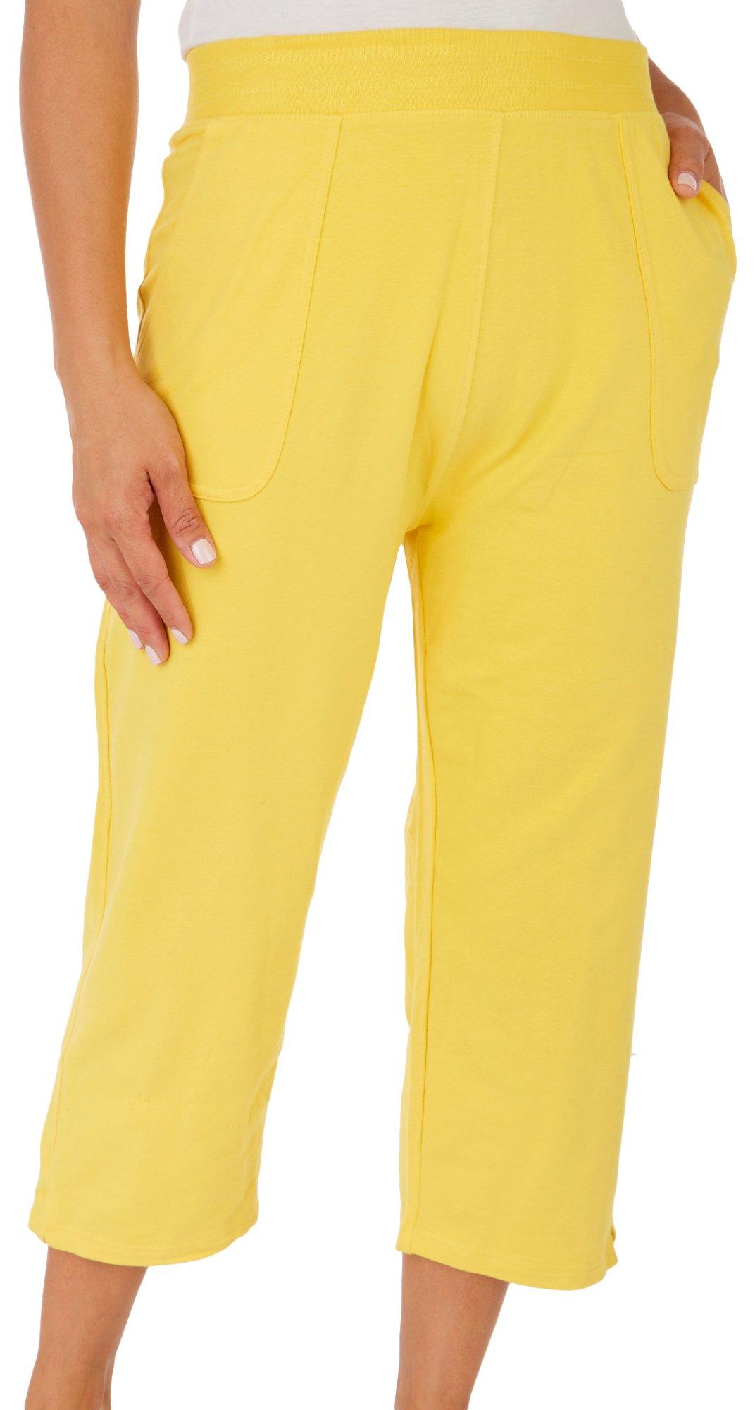 Petite 20in. Solid French Terry  Capris