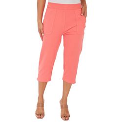 Coral Bay Petite 19 in. Solid French Terry Capris