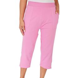 Petite 20in. Solid French Terry  Capris