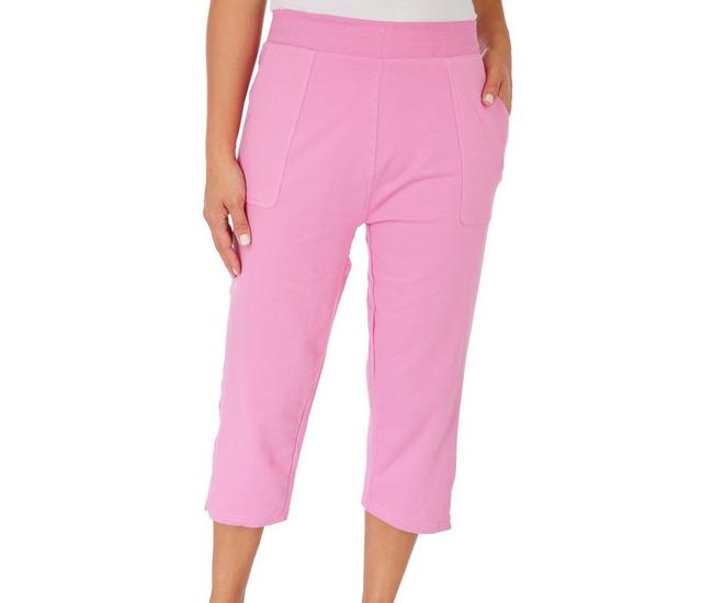 Coral Bay Petite 20in. Solid French Terry Capris