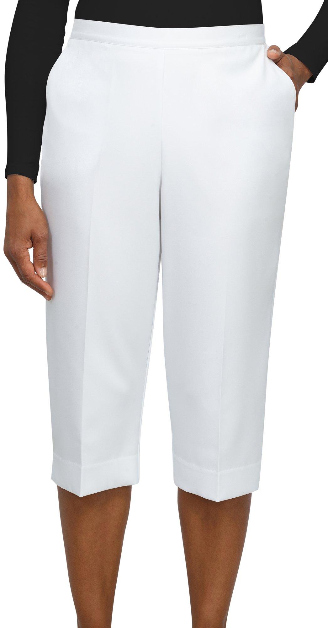 Gloria Vanderbilt Women's Amanda Pull On Capri Jeans White Size 6 – Steals