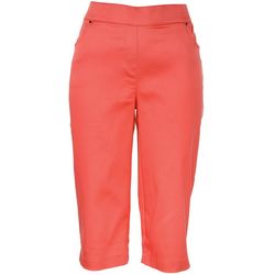 Coral Bay Petite 17 in. Stretch Pull-On Capris