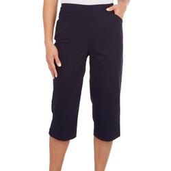 Petite 19 in. Solid Pull On Capris
