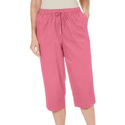 Coral Bay Petite The Everyday Solid Drawstring Capris